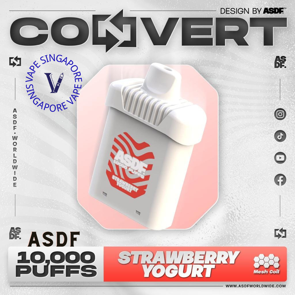 ASDF Convert 10,000 Puff (Prefilled Pod) - Vape Singapore SG Vape