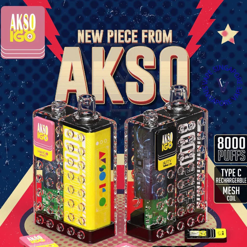 Akso IGO 8000 Puffs Disposable Vape - Vape Singapore SG Vape