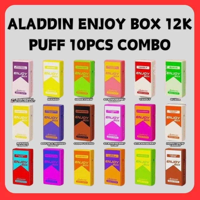 Aladdin Enjoy Box 12000 10 Pcs Combo - Vape Singapore SG Vape