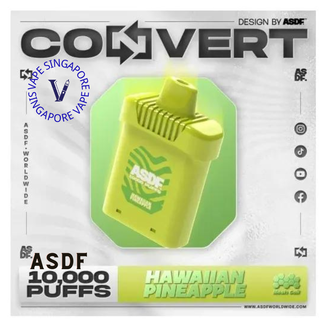 ASDF Convert 10,000 Puff (Prefilled Pod) - Vape Singapore SG Vape