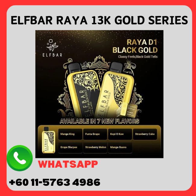 Elf bar Raya D1 13k Puff - Vape Singapore SG Vape