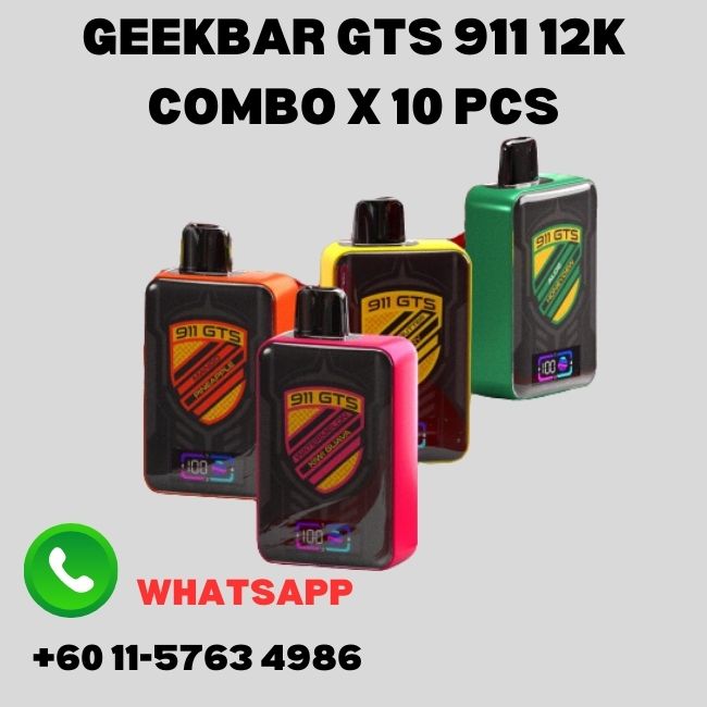 Geekbar GTS 911 12000 Puff 10Pcs Combo - Vape Singapore SG Vape