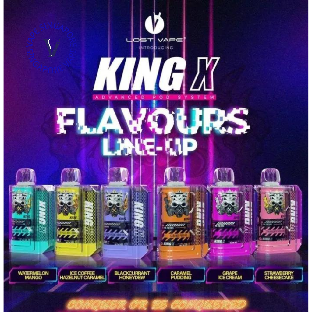 King X 7500 puff rechargeable disposable vape - Vape Singapore SG Vape