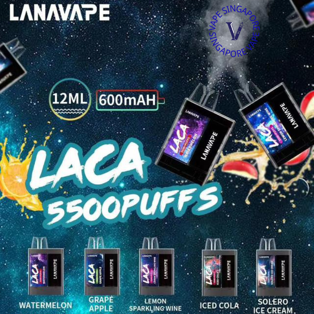 Lana Laca 5500 puff disposable vape - Vape Singapore SG Vape