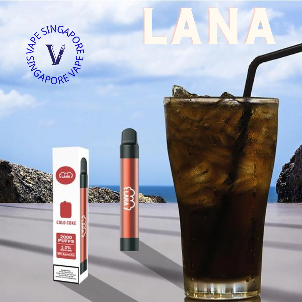Lana Pen 2000 puff Non disposable vape - Vape Singapore SG Vape