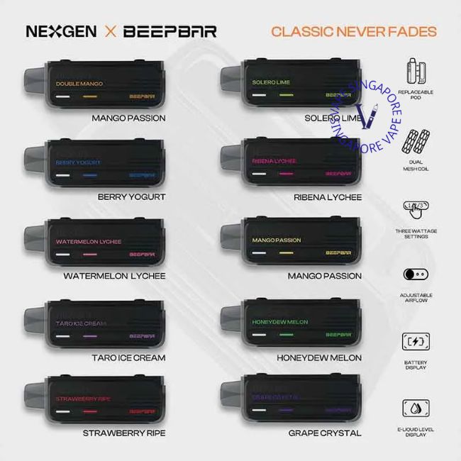 Beepbar 15000 Puffs Cartridge Or Device - Vape Singapore SG Vape