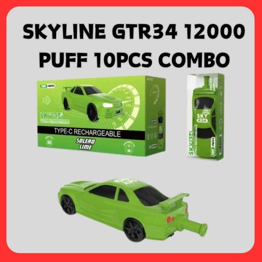 Skyline GTR34 14000 10 Pcs Combo - Vape Singapore SG Vape