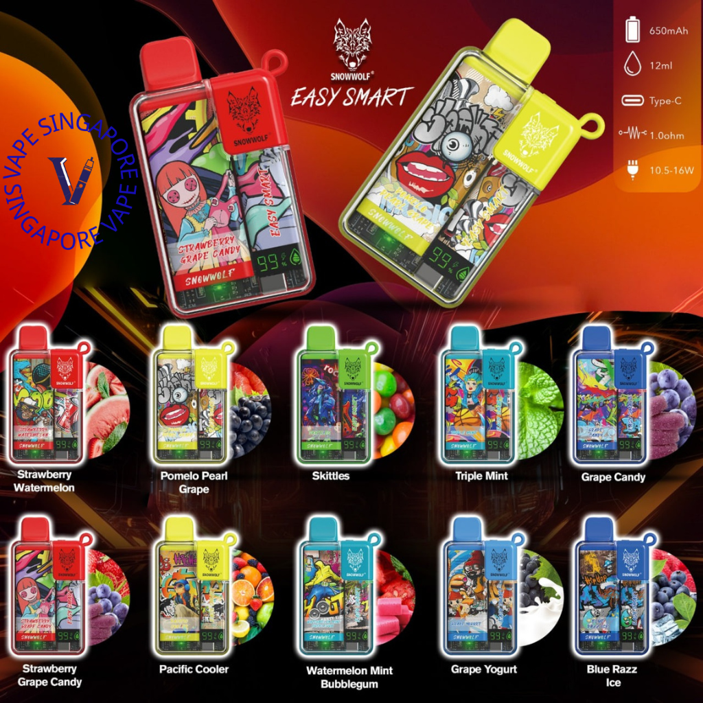 Snowwolf 9000 puff easy smart - Vape Singapore SG Vape