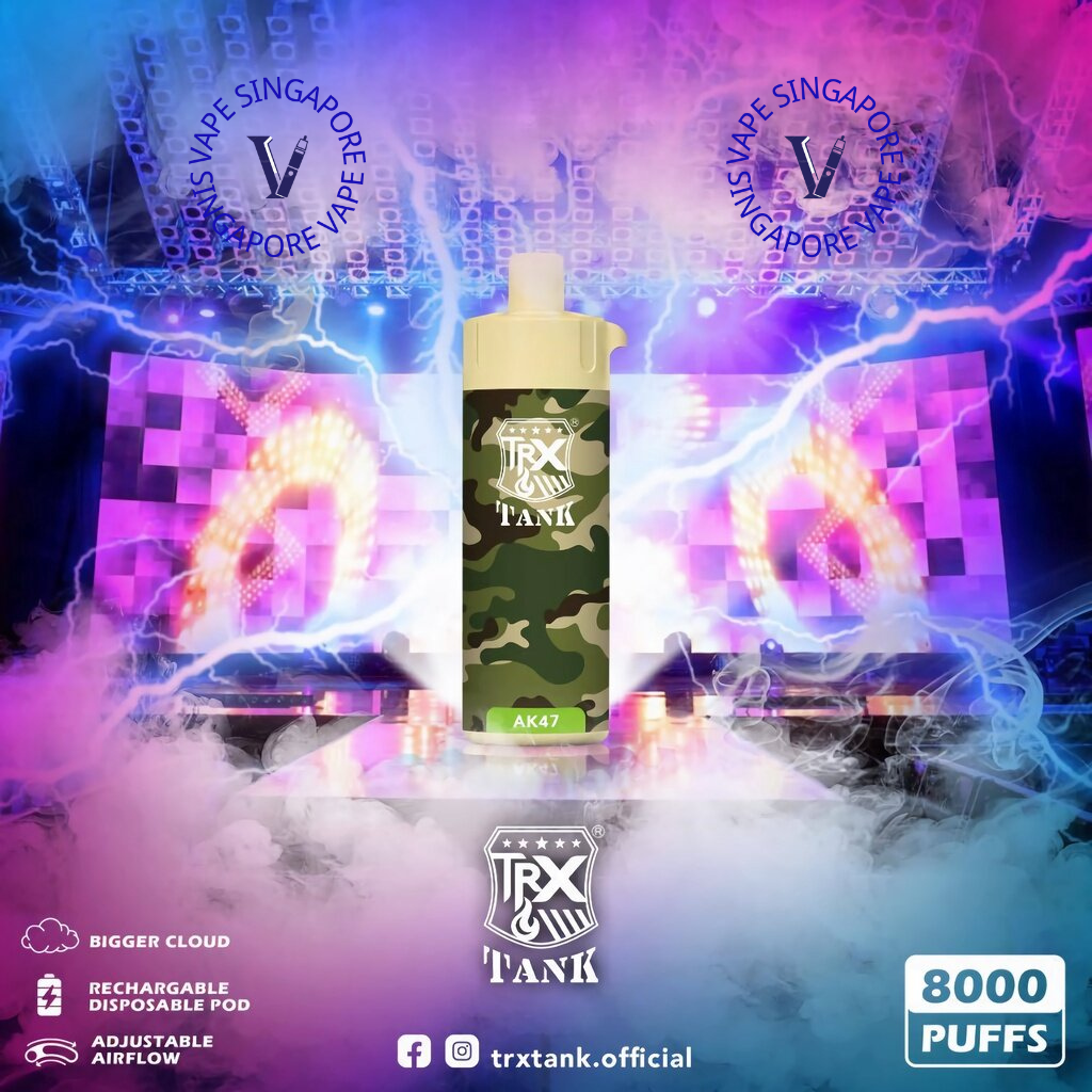 TRX Tank 8000 puff disposable vape - Vape Singapore SG Vape
