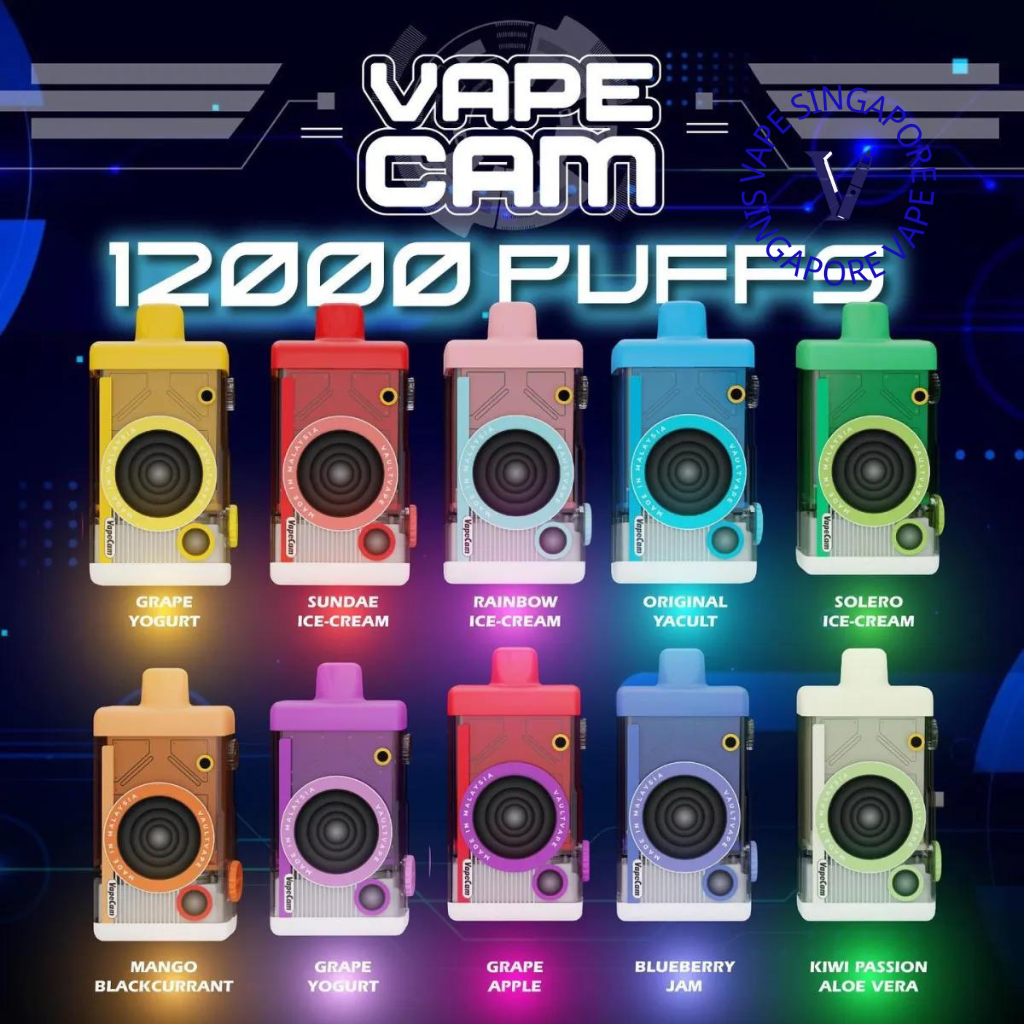 Vape Cam 12000 Puff (Cartridge) - Vape Singapore SG Vape