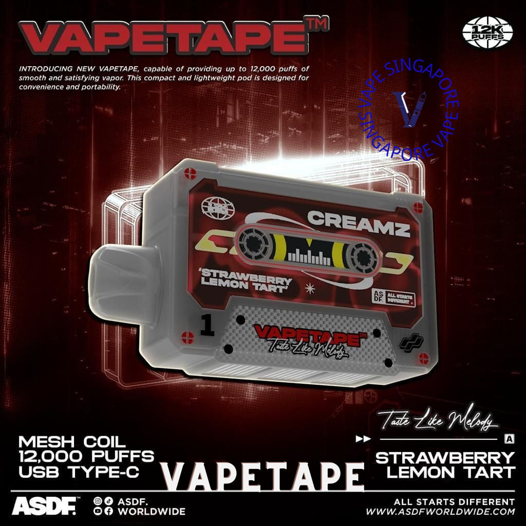 Vape Tape 12,000 puff disposable vape - Vape Singapore SG Vape