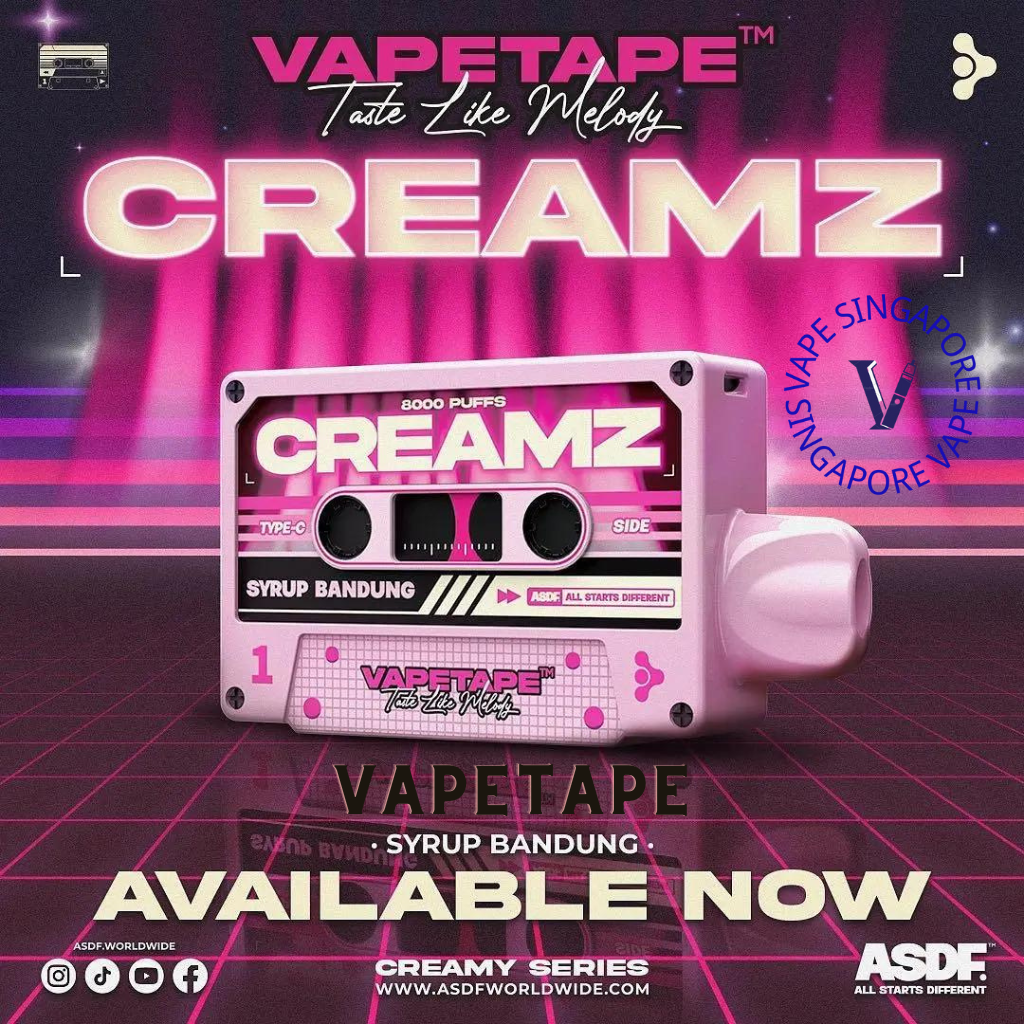 Vape Tape 8000 puff disposable vape - Vape Singapore SG Vape