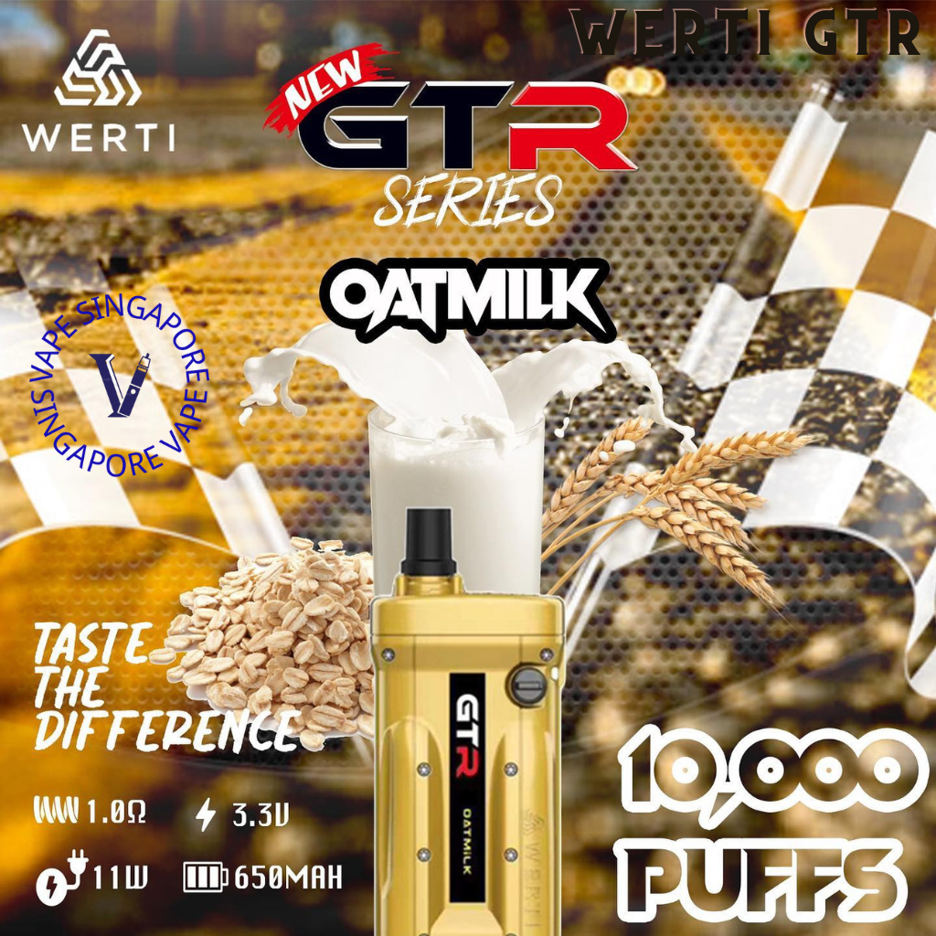 Werti GTR 10,000 puff disposable vape - Vape Singapore SG Vape